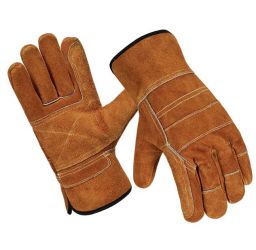 Heavy Duty Industrial Safety Double Palm Leather Work Gloves