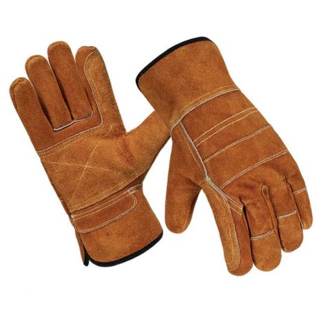 Heavy Duty Industrial Safety Double Palm Leather Work Gloves